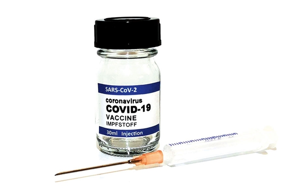 Covid-Impfstoffflasche